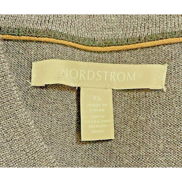 Nordstrom Xl Extra Fine Merino Wool V-Neck Sweater Gray - Picture 3 of 12